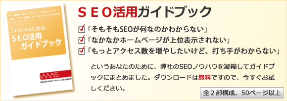 ライバルには教えたくない!これからはじめるSEO対策入門
