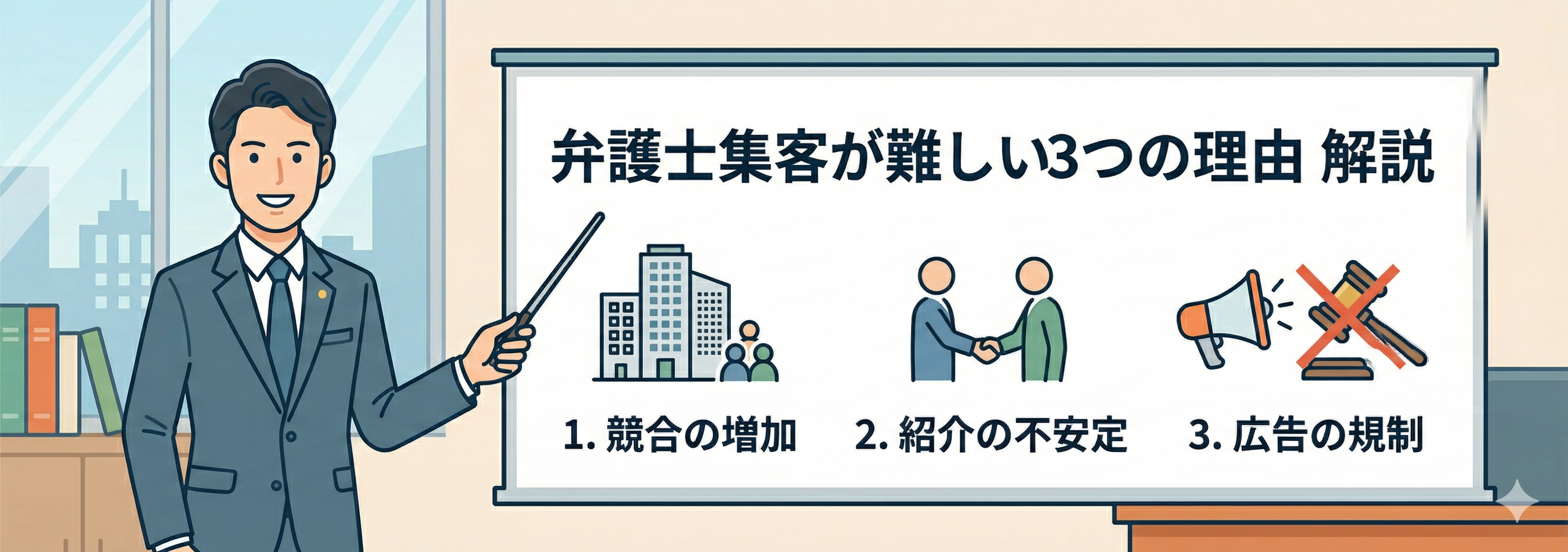弁護士の集客が難しい3つの理由