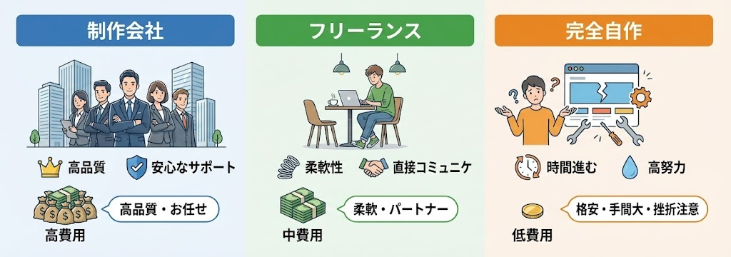 ホームページの依頼先の選び方と注意点