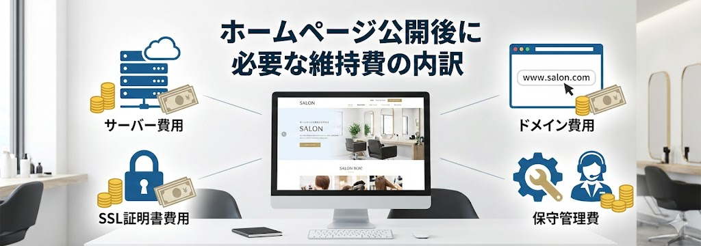 ホームページ公開後に必要な維持費の内訳