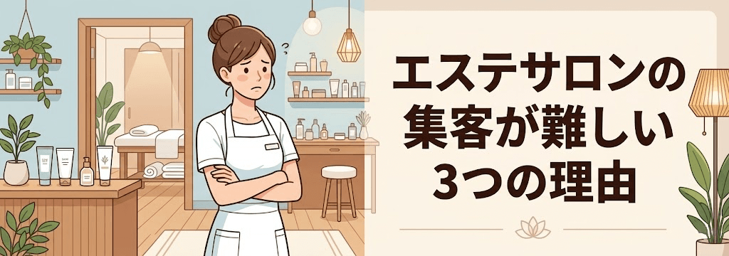 エステサロンの集客が難しい３つの理由
