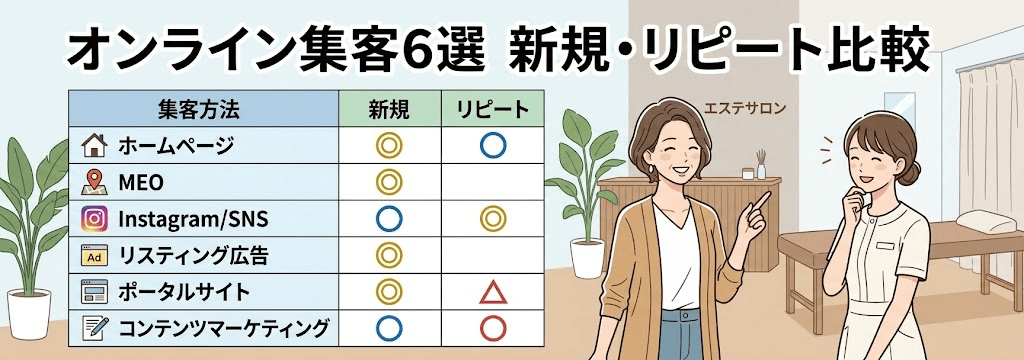 エステの集客方法【オンライン編】６選