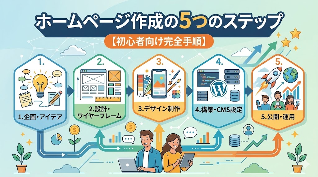 ホームページの作り方完全ガイド｜初心者でも集客できる方法を解説