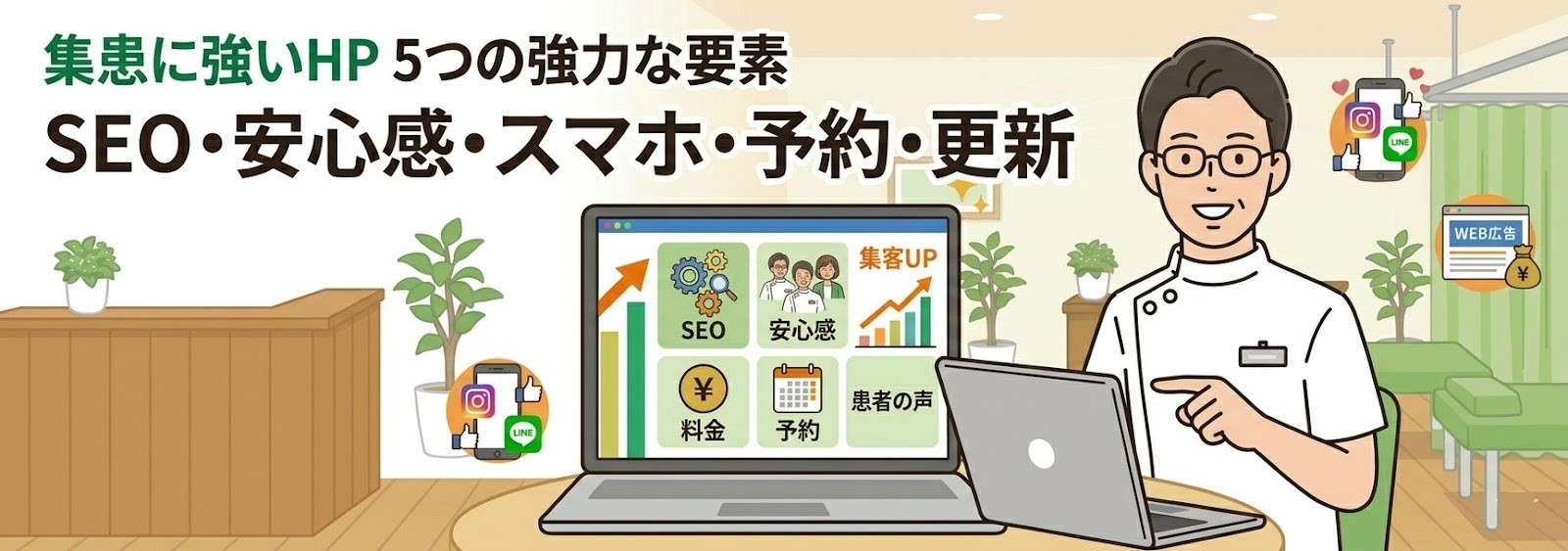 集患に強いホームページに必要な５つの要素