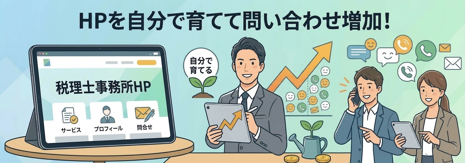 【弊社事例】HP改善で問い合わせが増えた税理士事務所