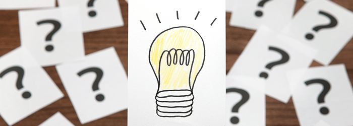 あえて疑問形で新しい価値観を与える