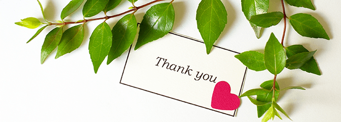 帰りにお渡しするお礼状