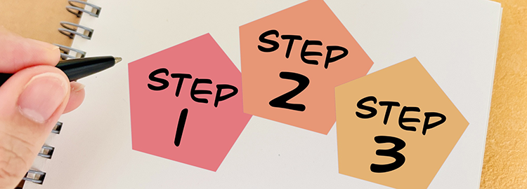 地域No.１店舗になるための「３つのステップ」