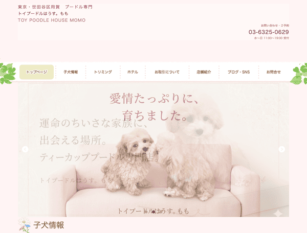 トイプードルはうす。もも